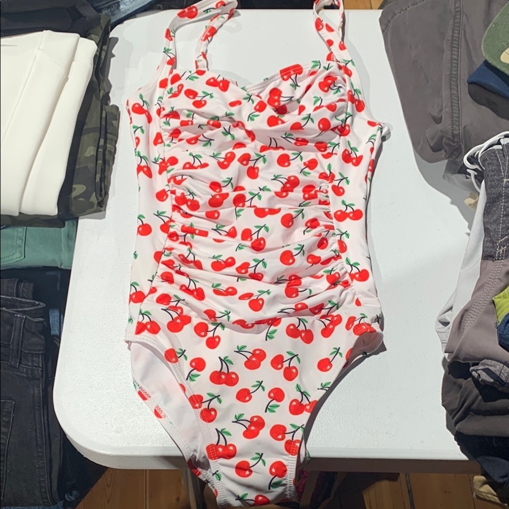 Cherry Print Swimsuit